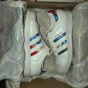 Rare Floral Adidas With Box